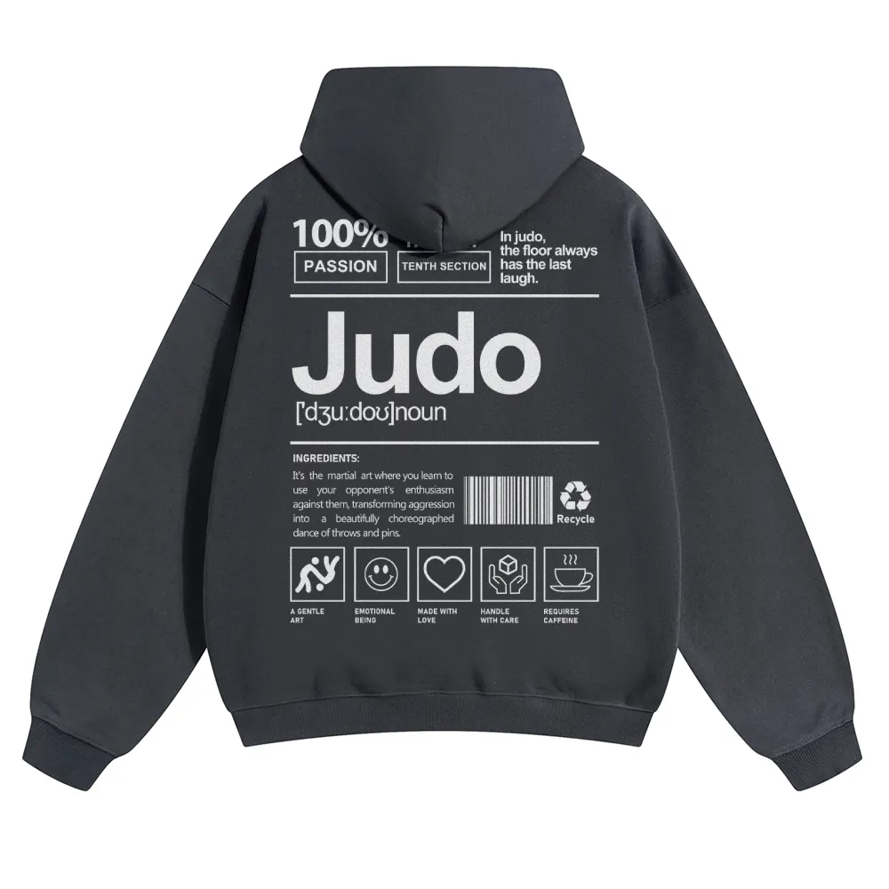 Judo Unisex Casual Anime Print Hoodie-moweekender