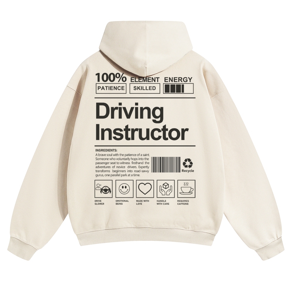 Driving Instructor Unisex Casual Anime Print Hoodie-moweekender