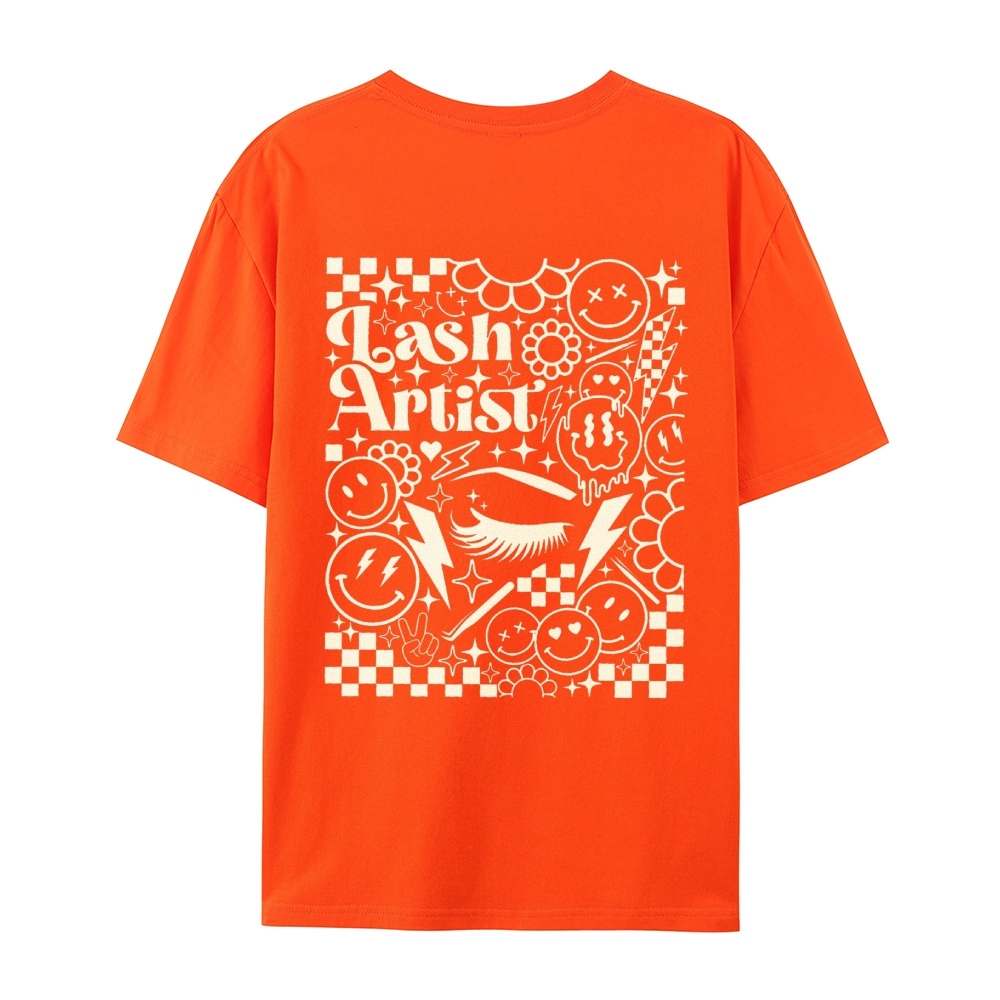 Lash Artist Casual Short Sleeve T-Shirt-moweekender