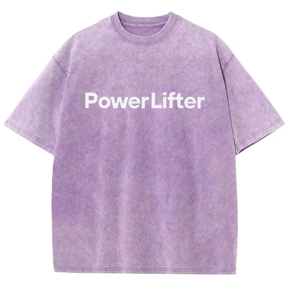 Power Lifter Washed T-shirt-moweekender