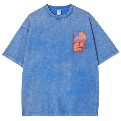 IYKYK Lesbian Sapphic Unisex Fit Washed T-Shirt-moweekender