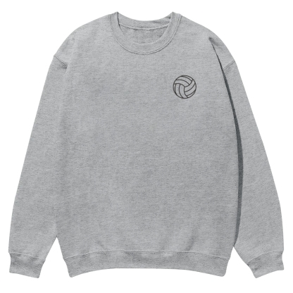 Volleyball Player Printed Crew Neck Sweatshirt-moweekender