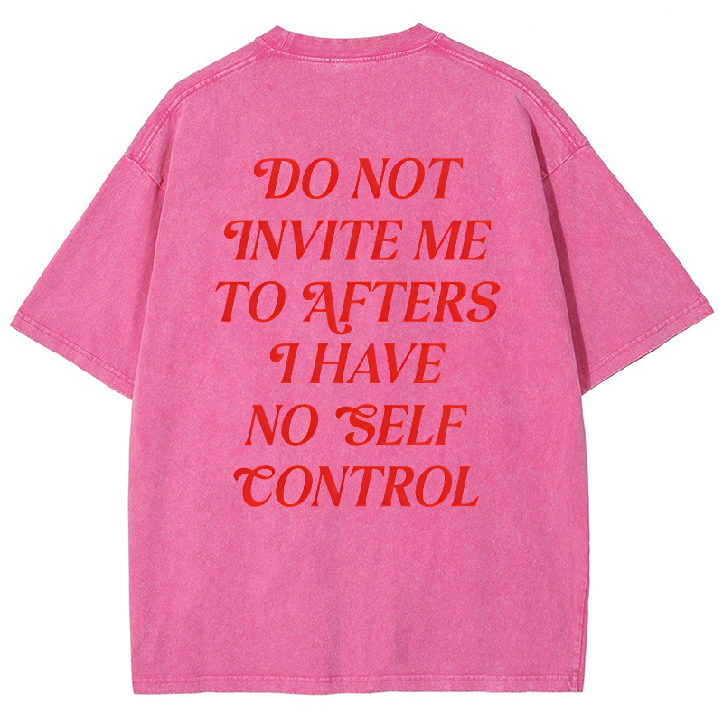 Do Not Invite Me To Afters Vintage Snowflake Washed T-Shirt-moweekender
