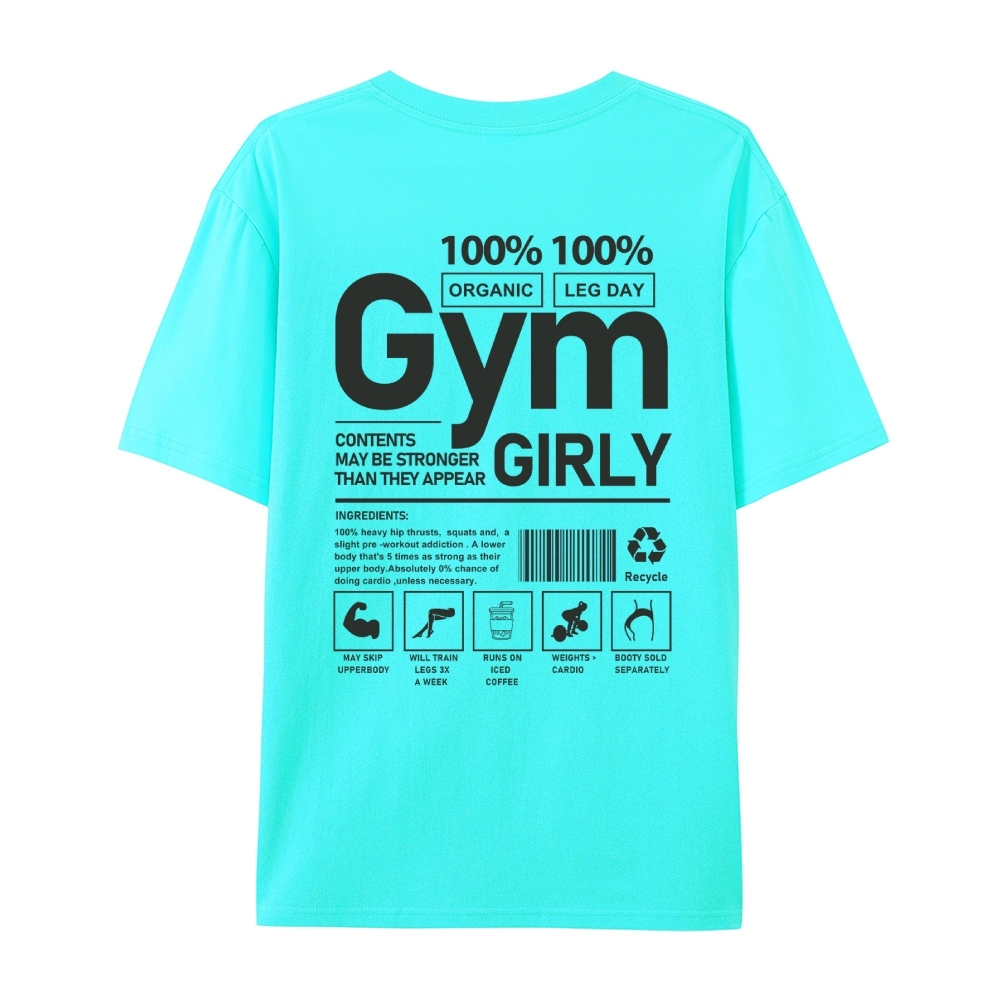 Gym Girly Casual Short Sleeve T-Shirt-moweekender
