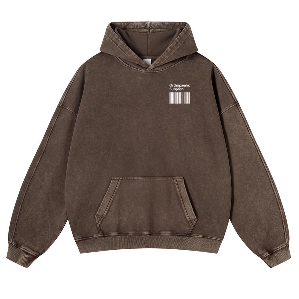 Orthopaedic Surgeon Casual Washed Hoodie