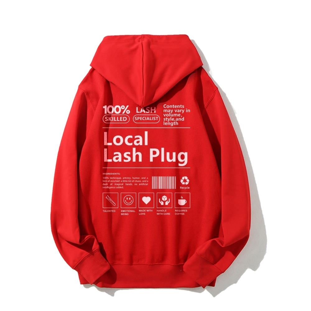 Local Last Plug Long Sleeved Hoodie-moweekender