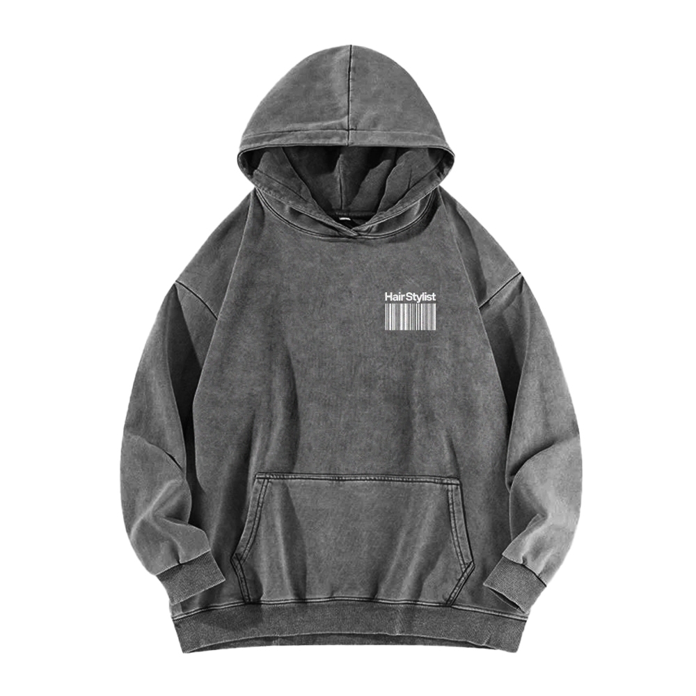 Hair Stylist Washed Hoodie-moweekender