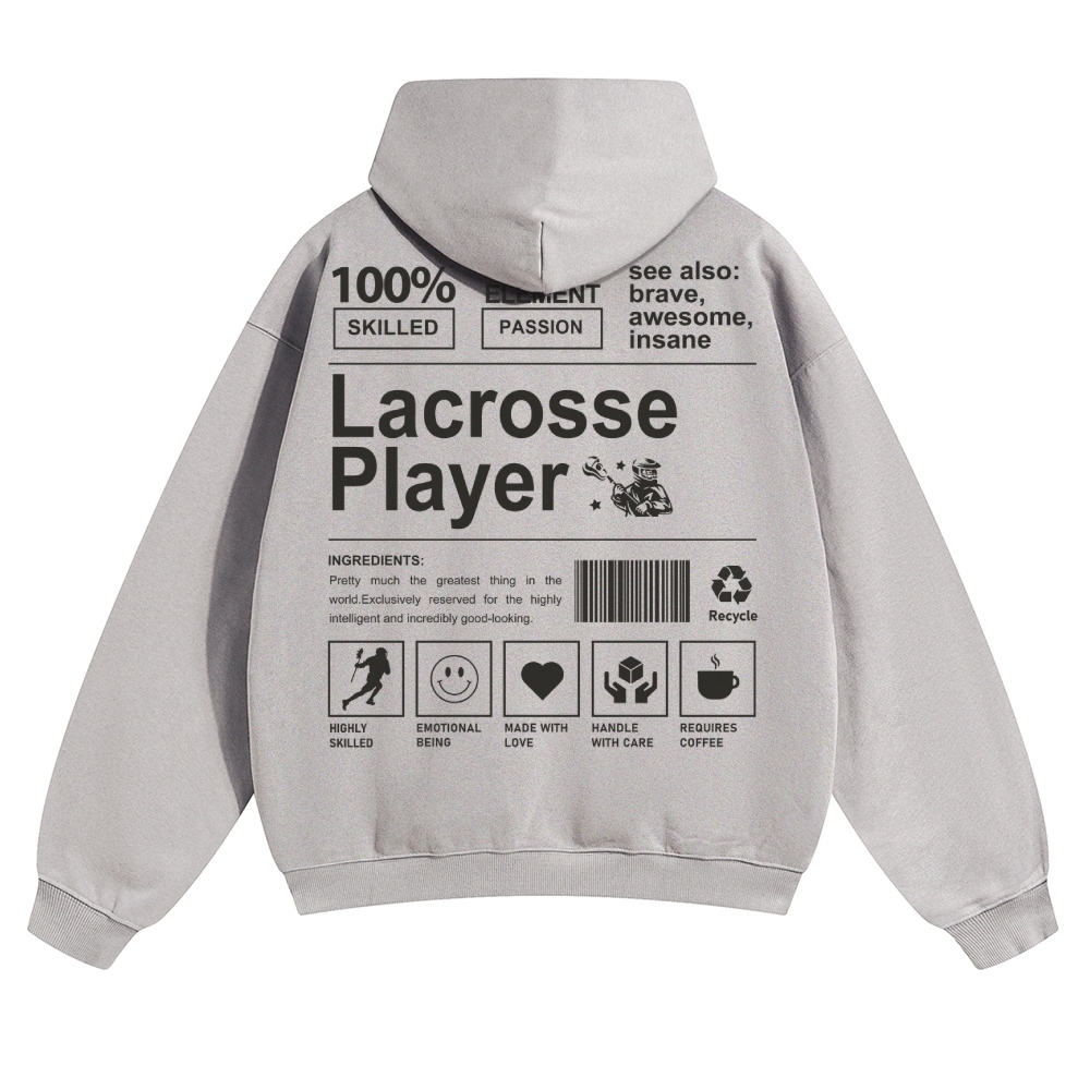 Lacrosse Player Unisex Casual Anime Print Hoodie-moweekender