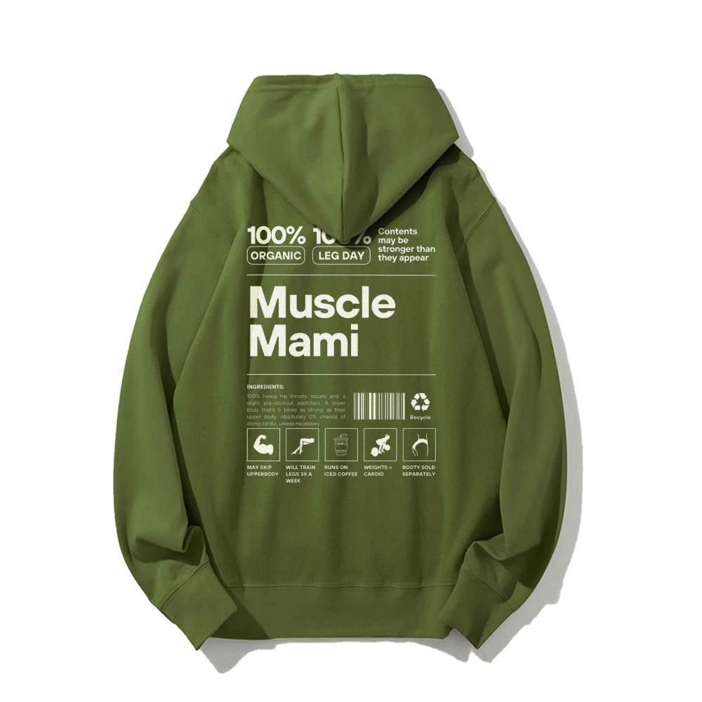 Muscle Mami Long sleeved Hoodie-moweekender