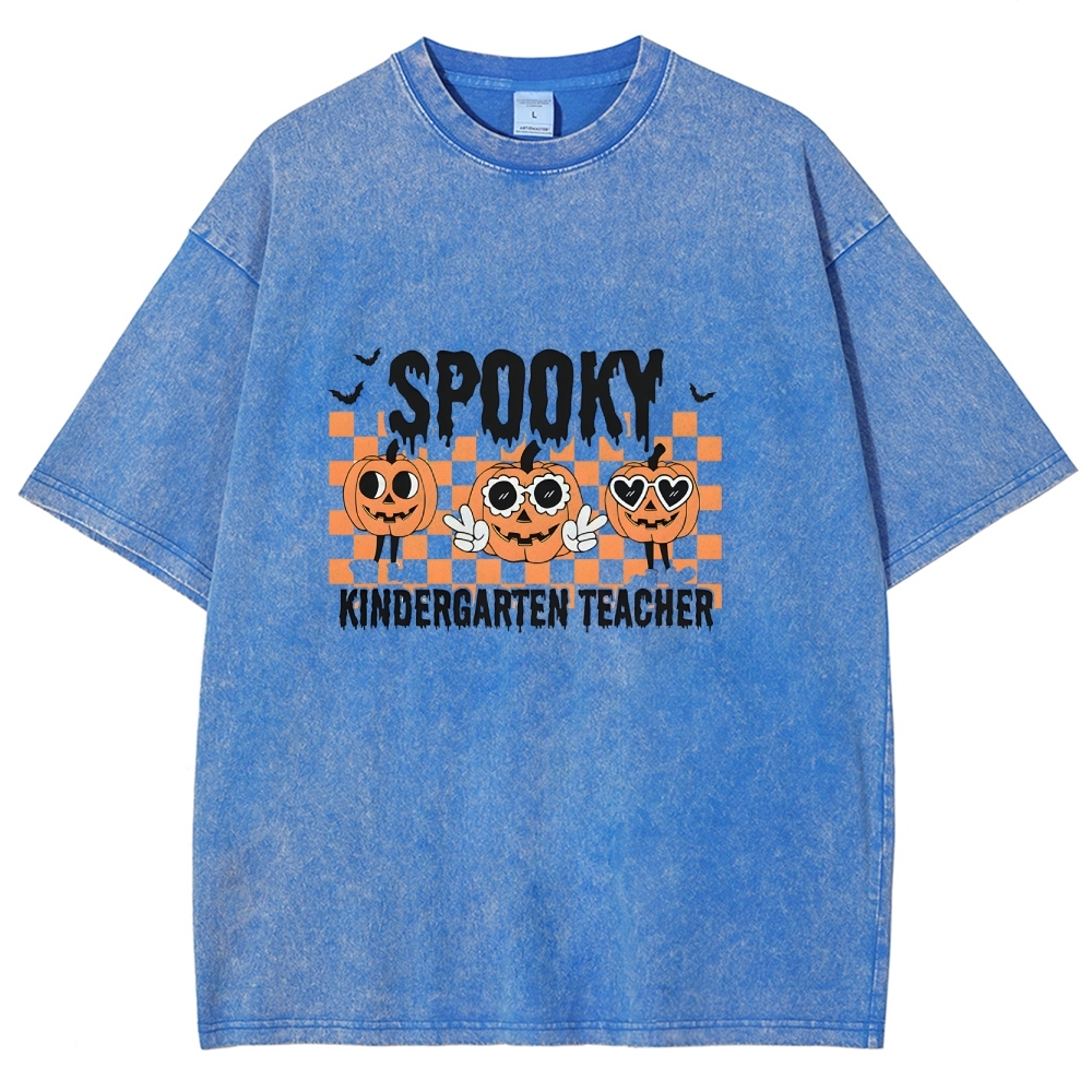 Halloween Unisex Fit Washed T-Shirt-moweekender