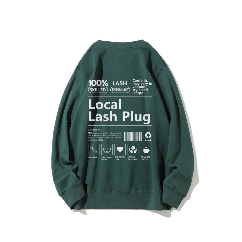 Local Last Plug Long Sleeved Round Neck Sweatshirt-moweekender