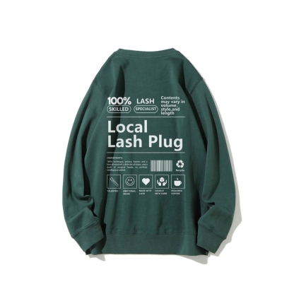 Local Last Plug Long Sleeved Round Neck Sweatshirt-moweekender