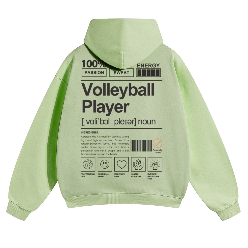 Volleyball Player Unisex Casual Anime Print Hoodie-moweekender