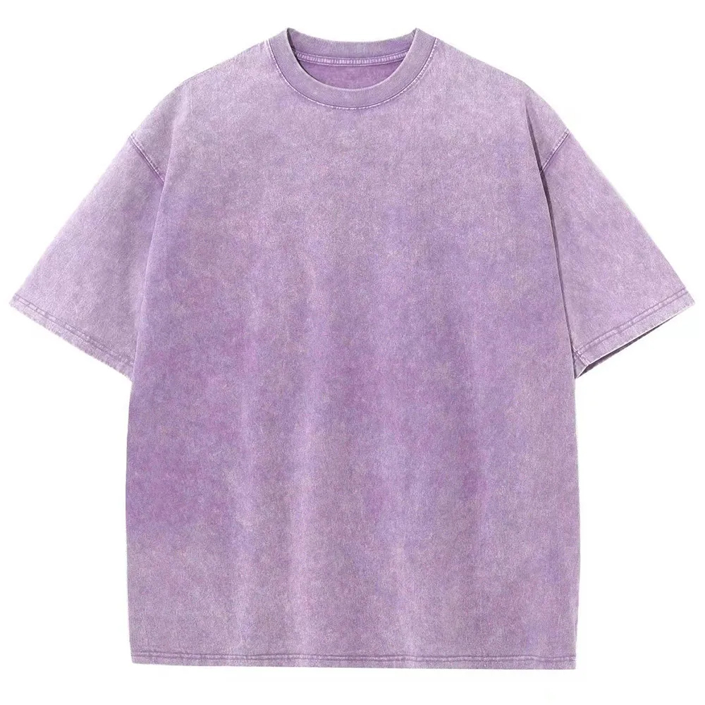 Dog Walker Pattern Washed Vintage Short Sleeves T-Shirt-moweekender