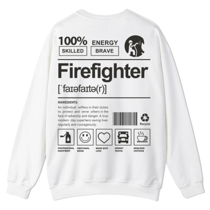 Firefighter Casual Crewneck Sweatshirt-moweekender