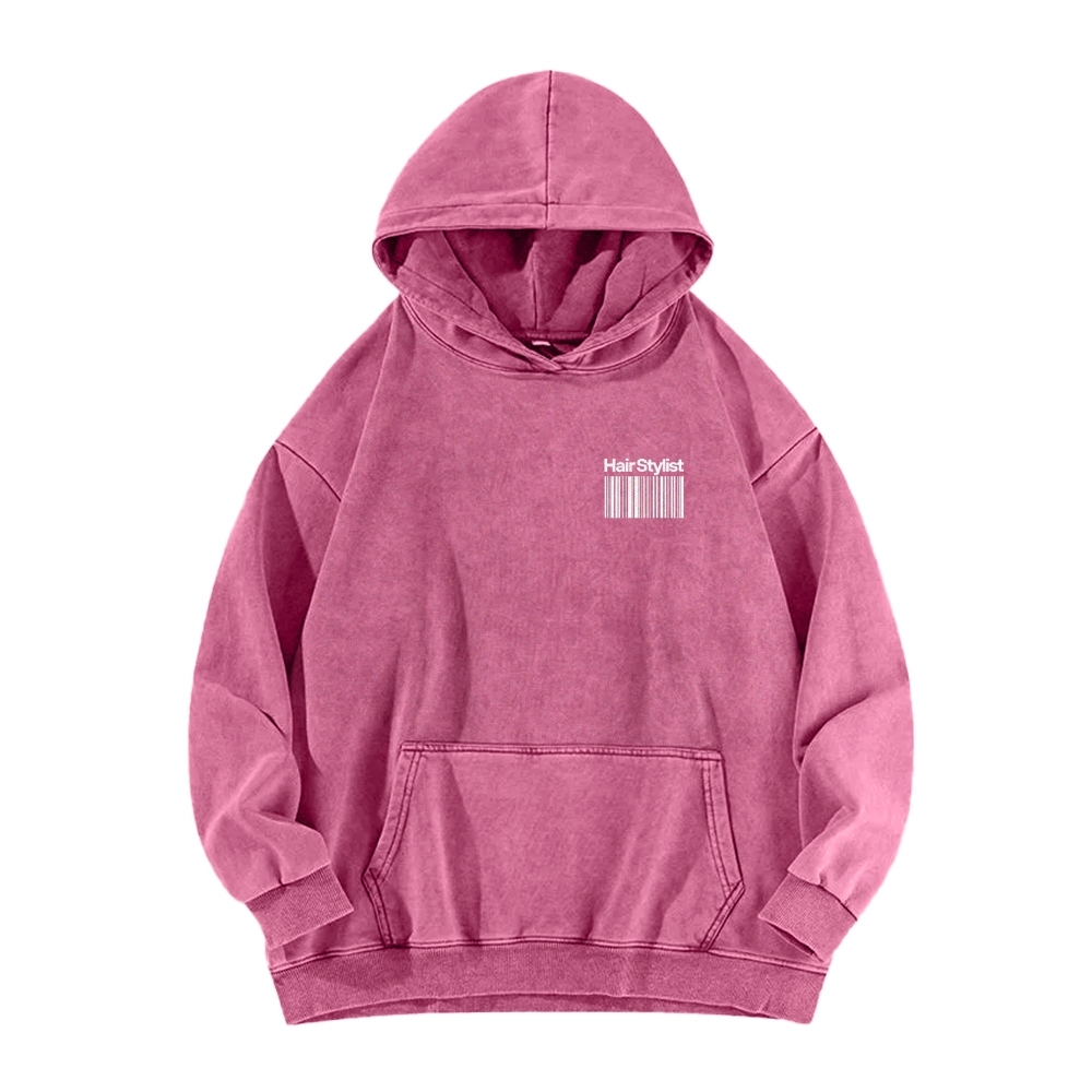Hair Stylist Washed Hoodie-moweekender