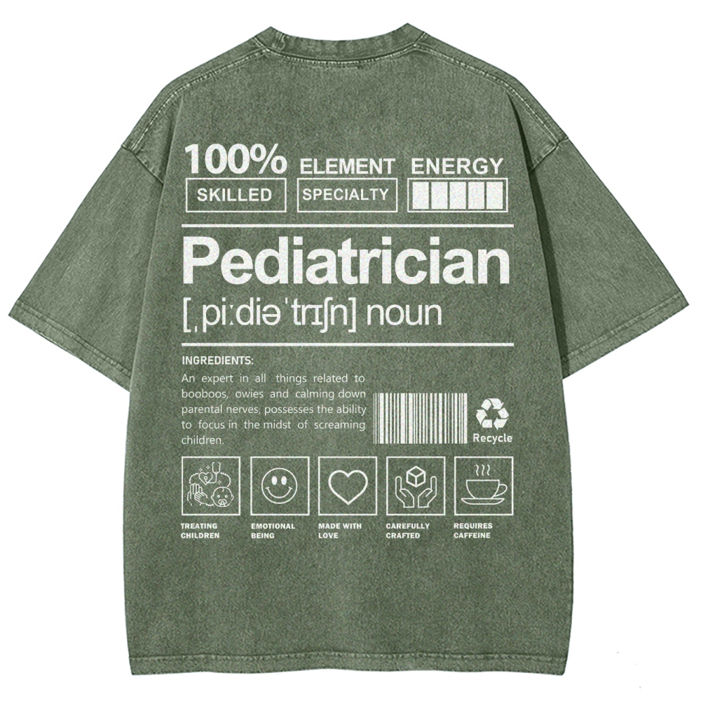 Pediatrician Unisex Fit Washed T-Shirt
