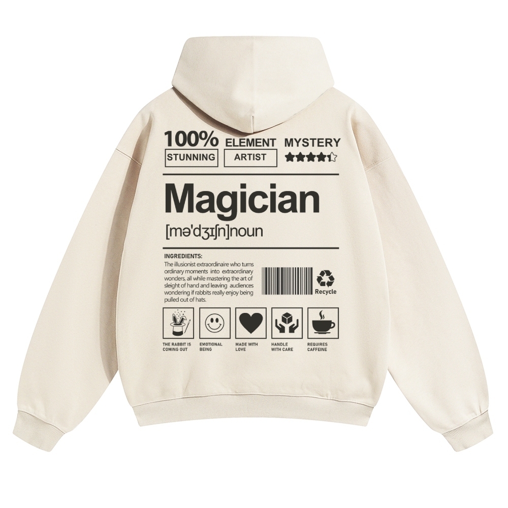 Magician Unisex Casual Anime Print Hoodie-moweekender