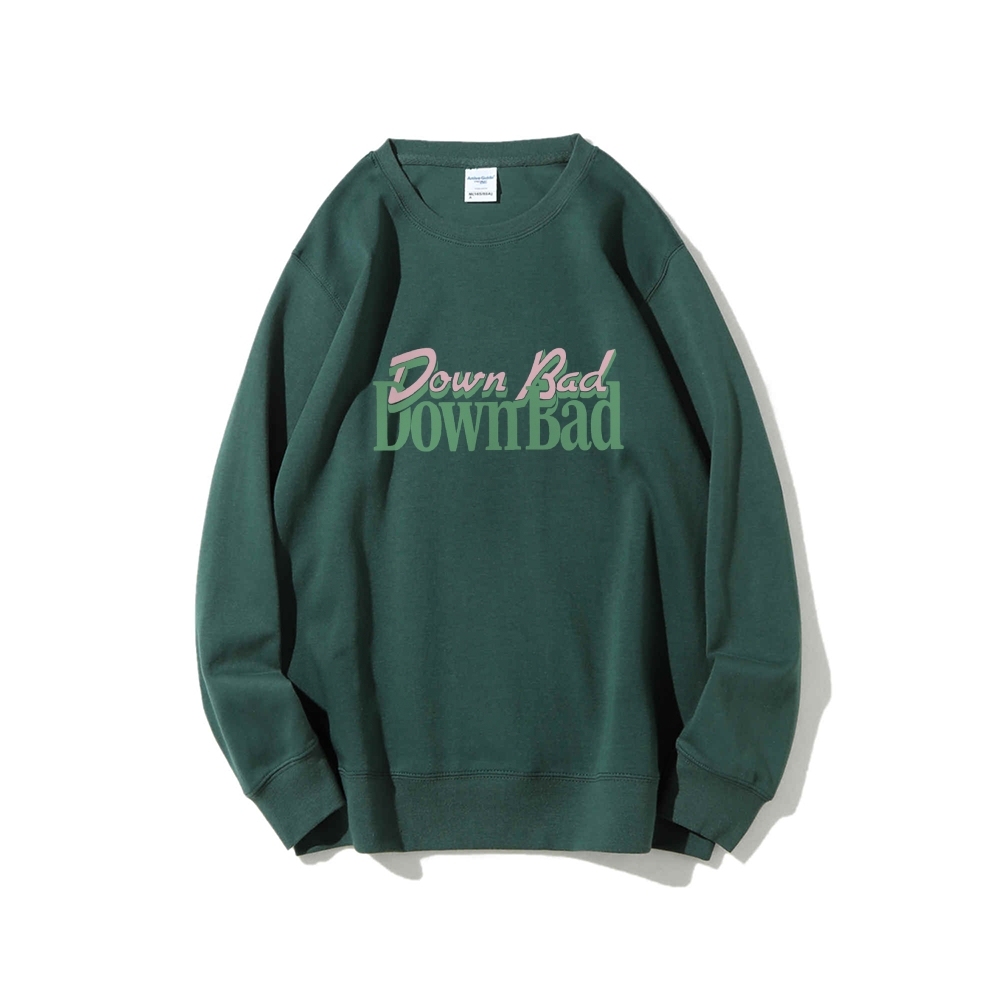 Down Bad Crying At The Gym Casual Crewneck Sweatshirt-moweekender