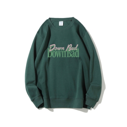 Down Bad Crying At The Gym Casual Crewneck Sweatshirt-moweekender