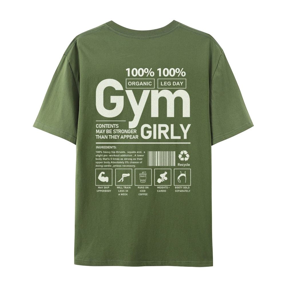 Gym Girly Casual Short Sleeve T-Shirt-moweekender