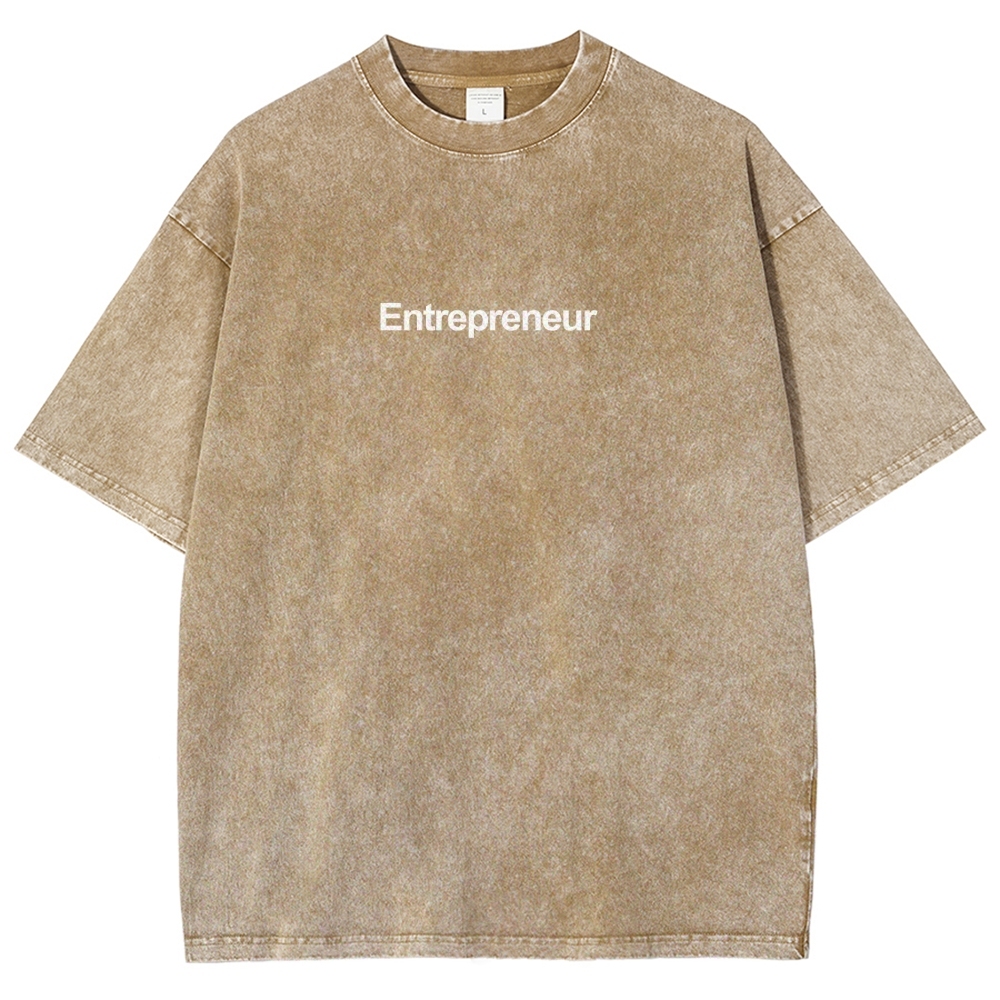 Entrepreneur Unisex Fit Washed T-Shirt-moweekender