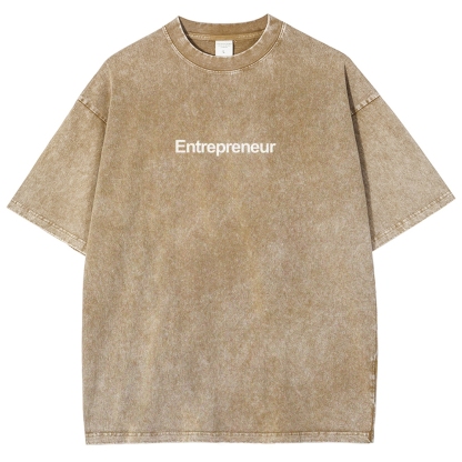 Entrepreneur Unisex Fit Washed T-Shirt-moweekender
