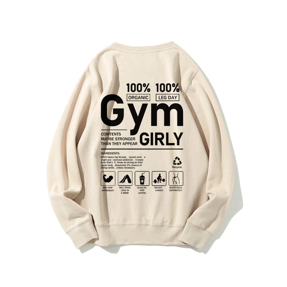 Gym Girl Long Sleeved Sweatshirt-moweekender