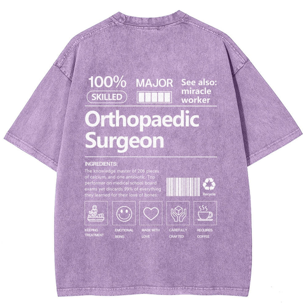 Orthopaedic Surgeon Unisex Fit Washed T-Shirt