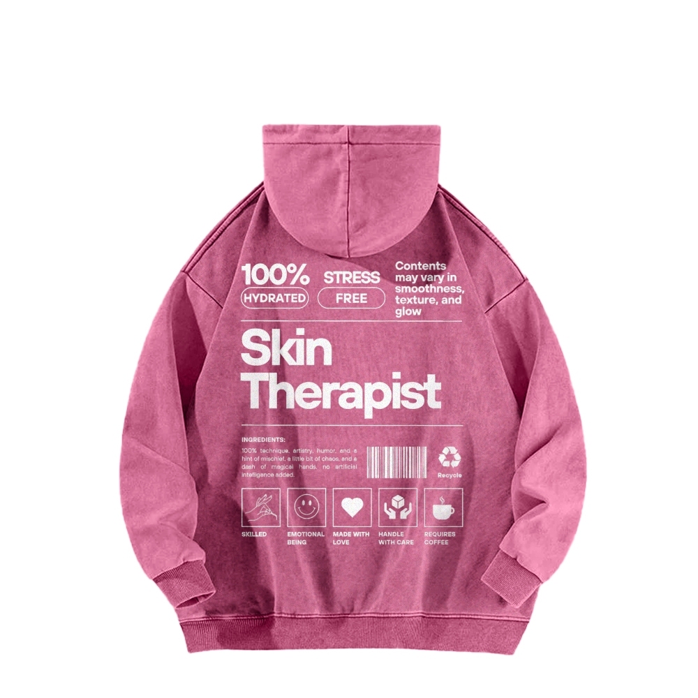 Skin Therapist Washed Hoodie-moweekender