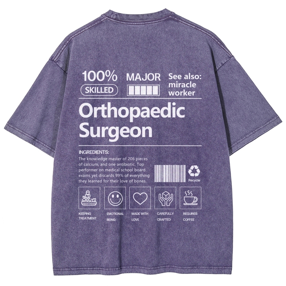 Orthopaedic Surgeon Unisex Fit Washed T-Shirt