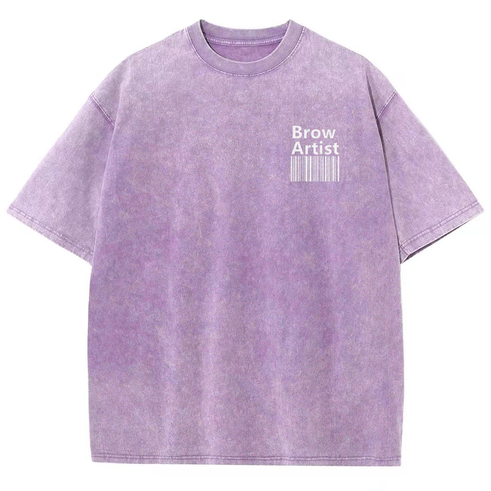 Brow Artist Vintage Snowflake Washed T-Shirt