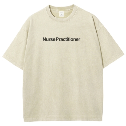 Nurse Practitioner Unisex Fit Washed T-Shirt-moweekender