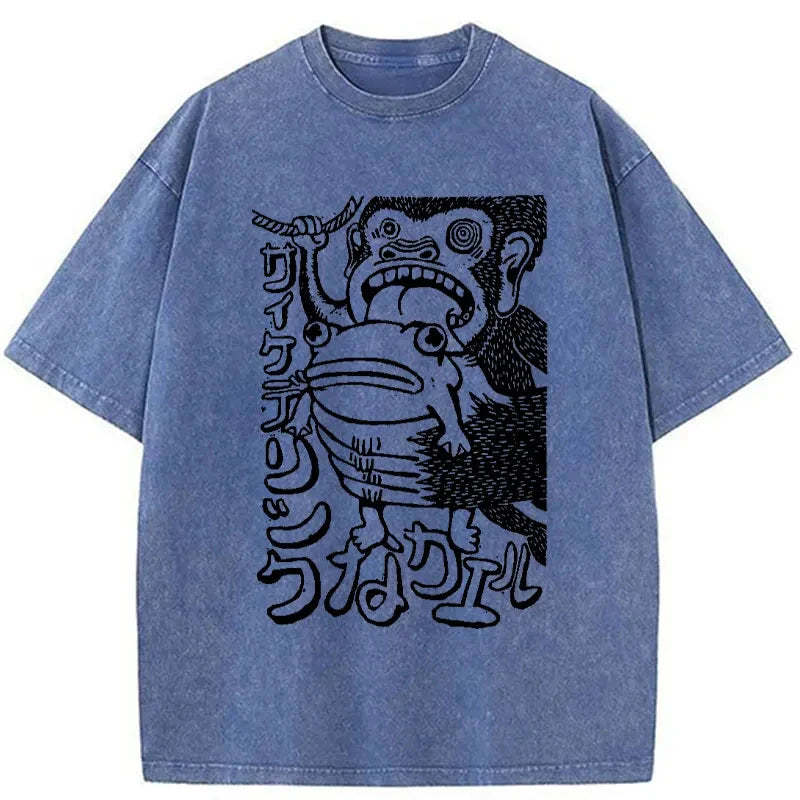 Orangutan Catches Washed Vintage T-Shirt-moweekender