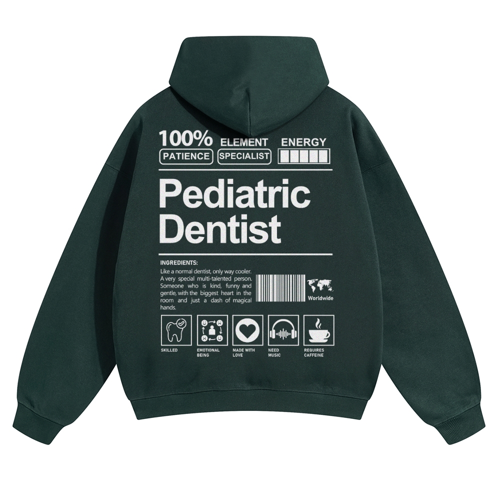 Pediatric Dentist Solid Color Hoodie-moweekender