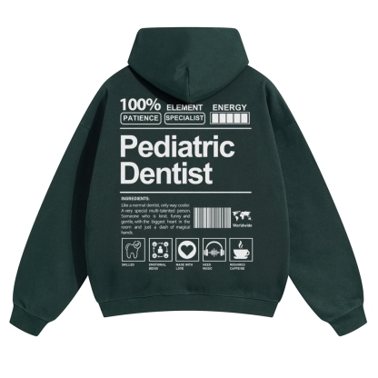 Pediatric Dentist Solid Color Hoodie-moweekender