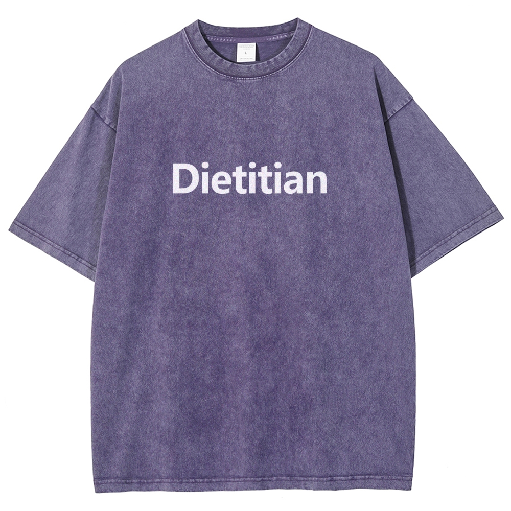 Dietitian Unisex Fit Washed T-Shirt-moweekender