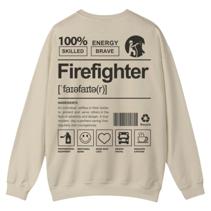 Firefighter Casual Crewneck Sweatshirt-moweekender