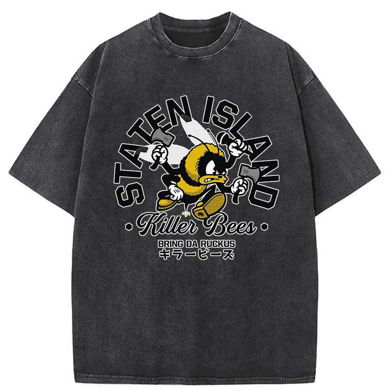 Killer Bees Washed Vintage T-Shirt-moweekender