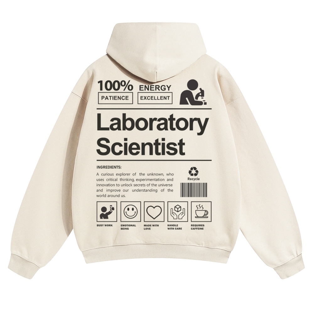 Laboratory Scientist Solid Color Hoodie-moweekender