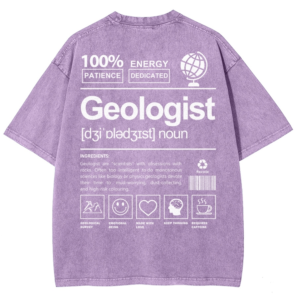 Geologist Unisex Fit Washed T-Shirt