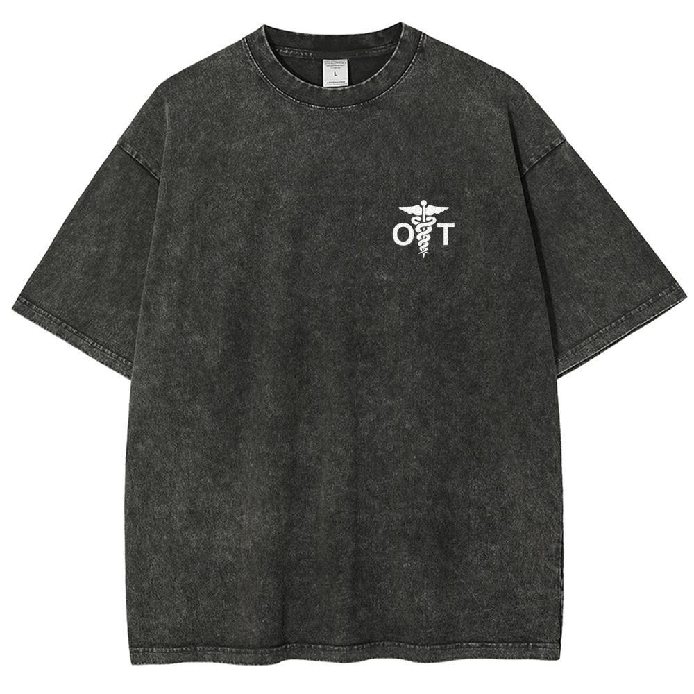 Osteopathic Therapist Unisex Fit Washed T-Shirt