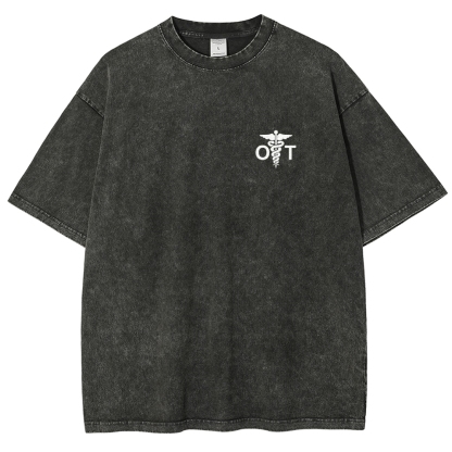 Osteopathic Therapist Unisex Fit Washed T-Shirt