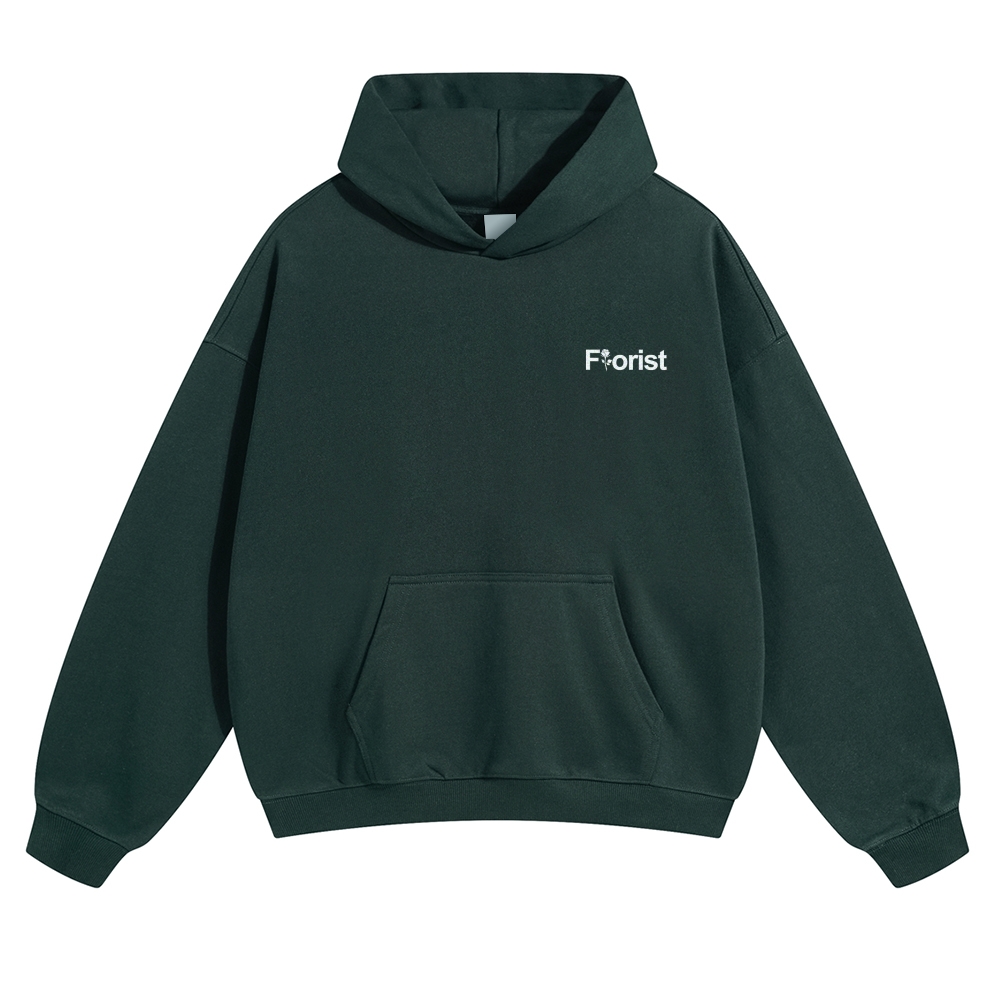 Florist Pattern Unisex Casual Anime Print Hoodie-moweekender