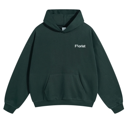 Florist Pattern Unisex Casual Anime Print Hoodie-moweekender