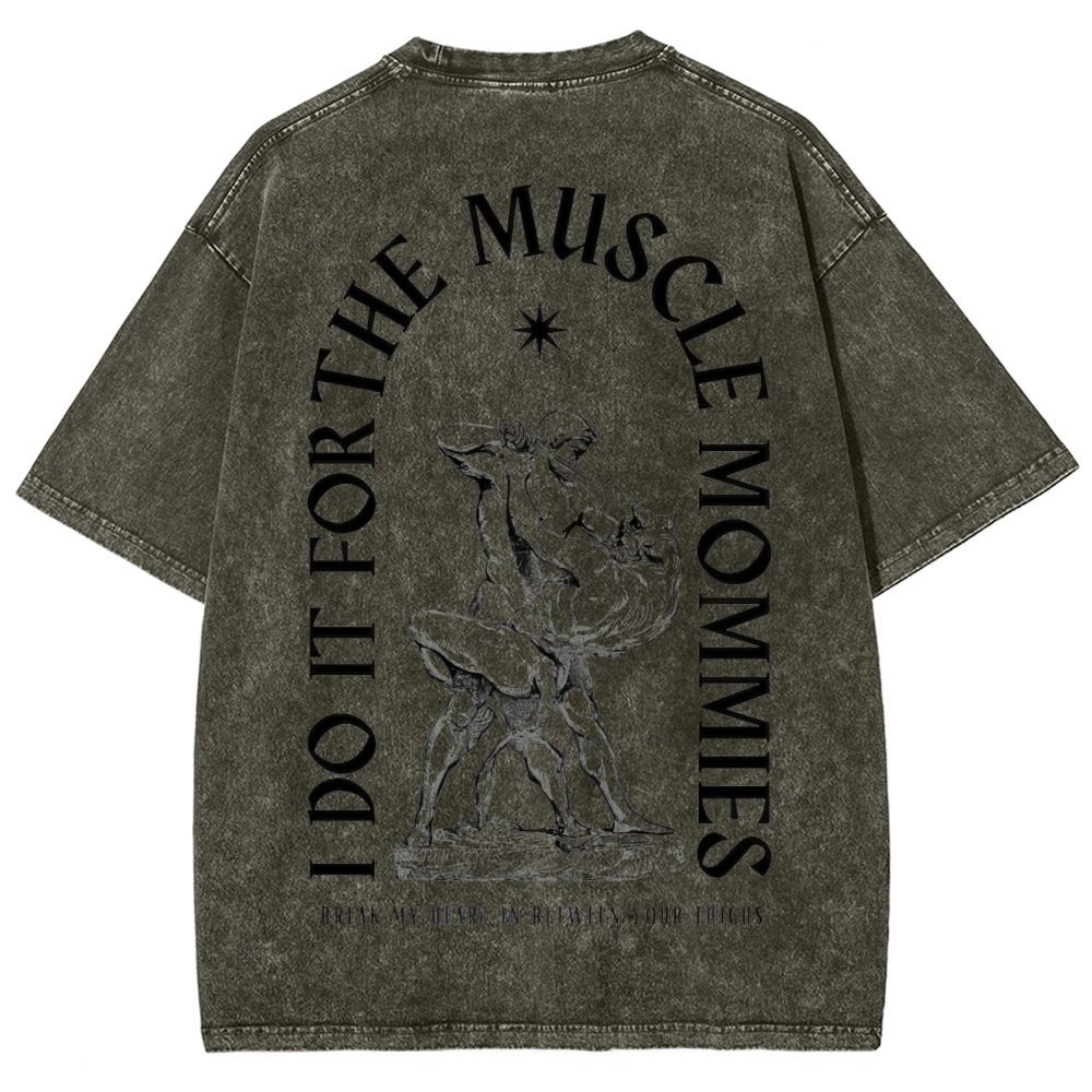 Do For Muscle Vintage Snowflake Washed T-Shirt-moweekender