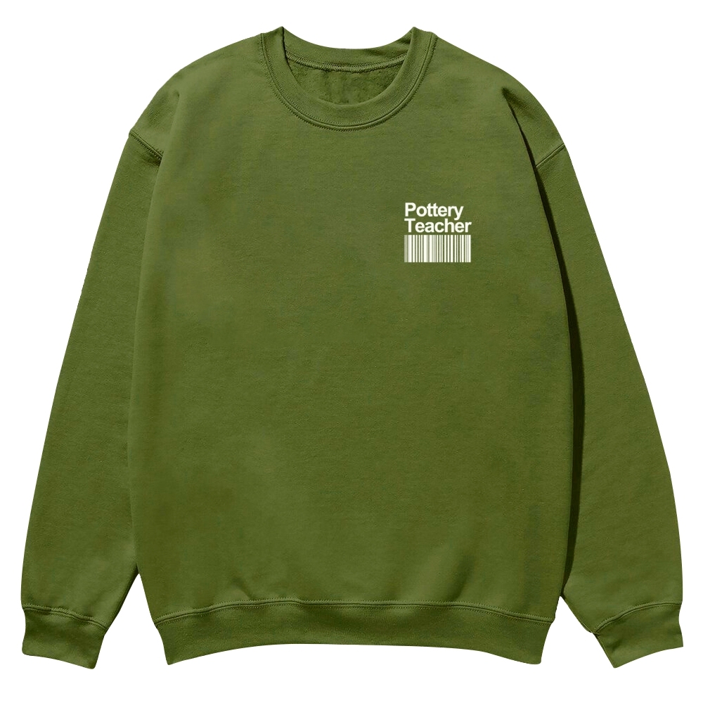 Pottery Teacher Casual Crewneck Sweatshirt-moweekender