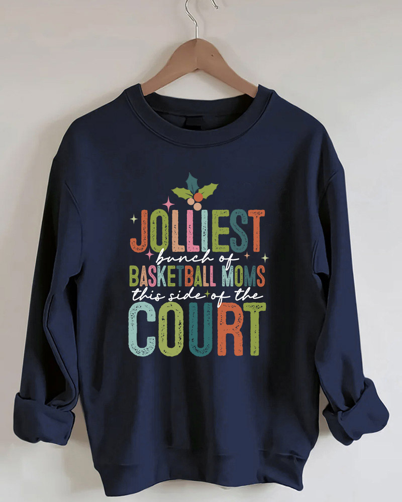 Sport Basketball Moms Printed Sweatshirt-moweekender