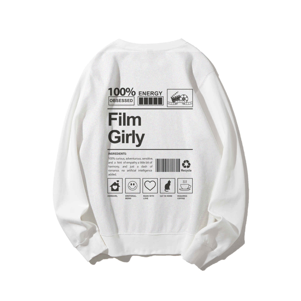 Film Giry Casual Crewneck Sweatshirt-moweekender