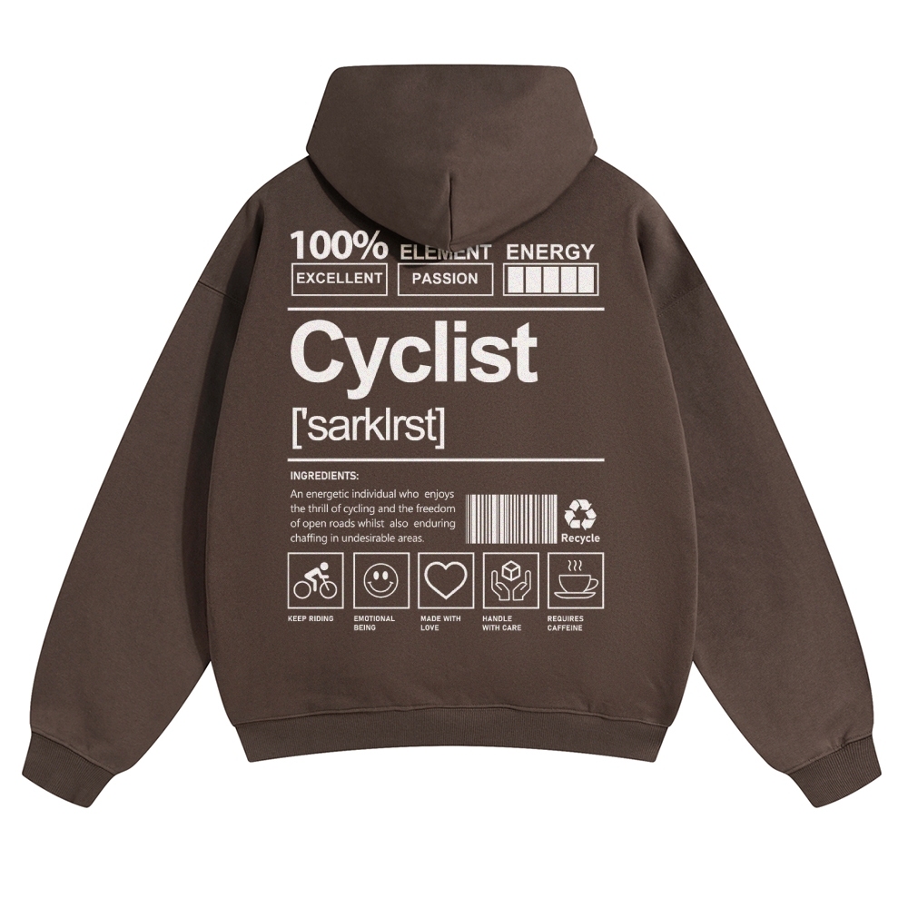 Cyclist Solid Color Hoodie